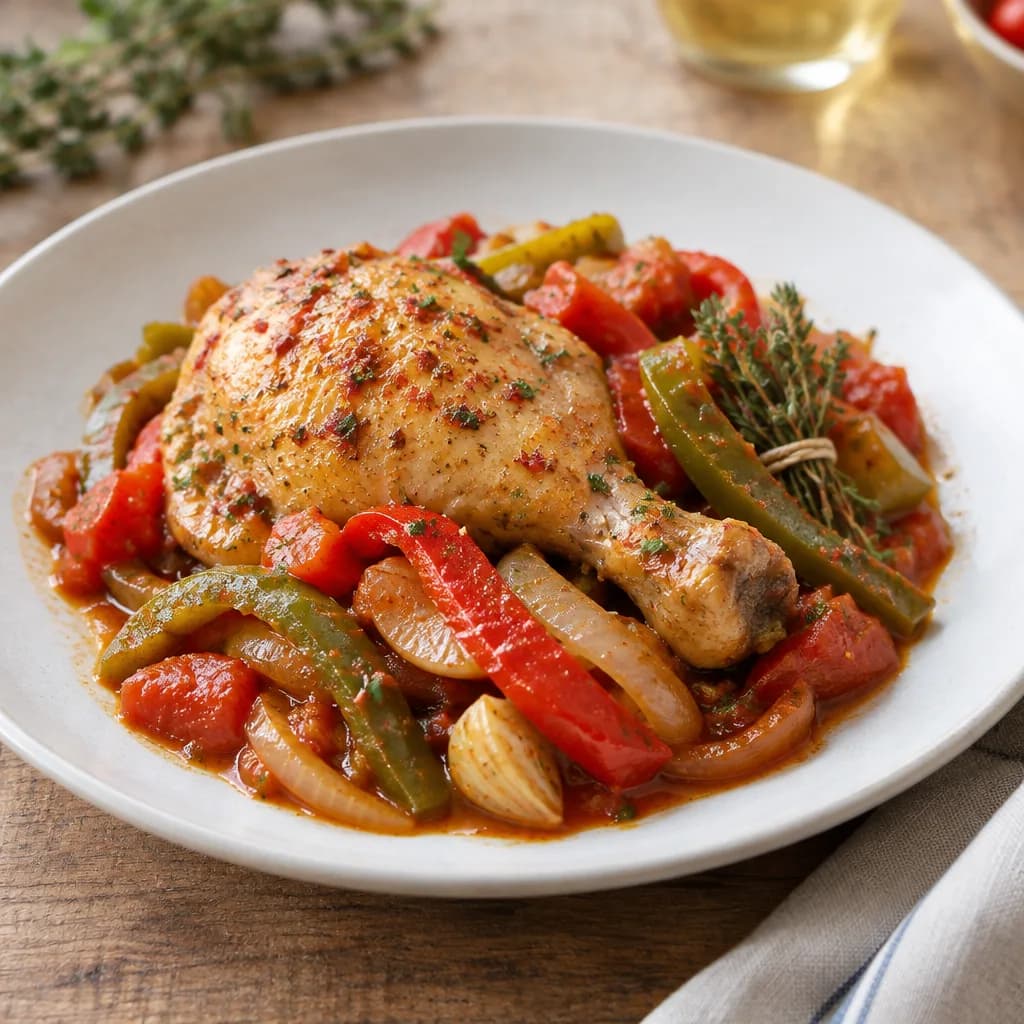 Poulet basquaise