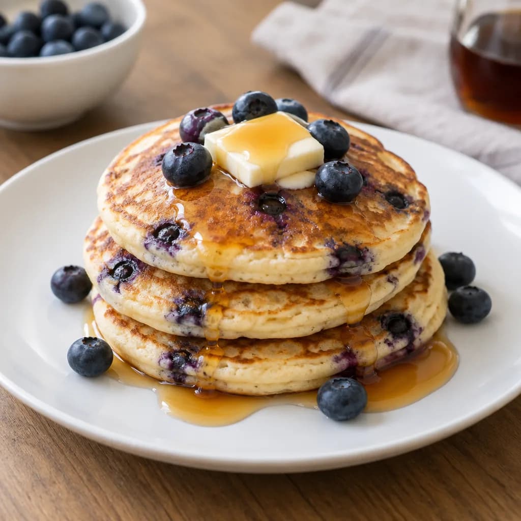 Blueberry pancakes
