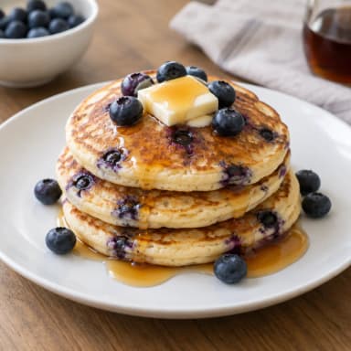 Blueberry pancakes
